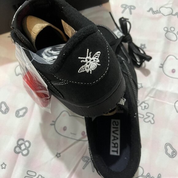 Travis Scott X Air Jordan 1 Low Black Phantom Sneakers - Picture 4 of 6